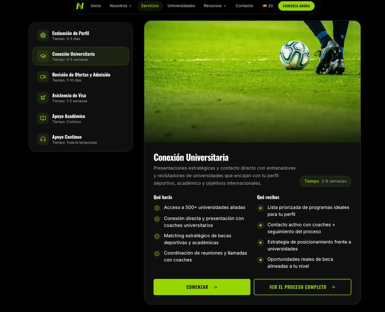 New Vision Sports — captura 5
